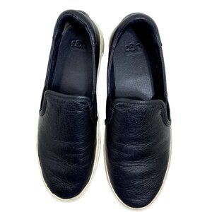 Women's Slip-On Sneakers Shoes UGG Kitlyn Black Leather US 9.5